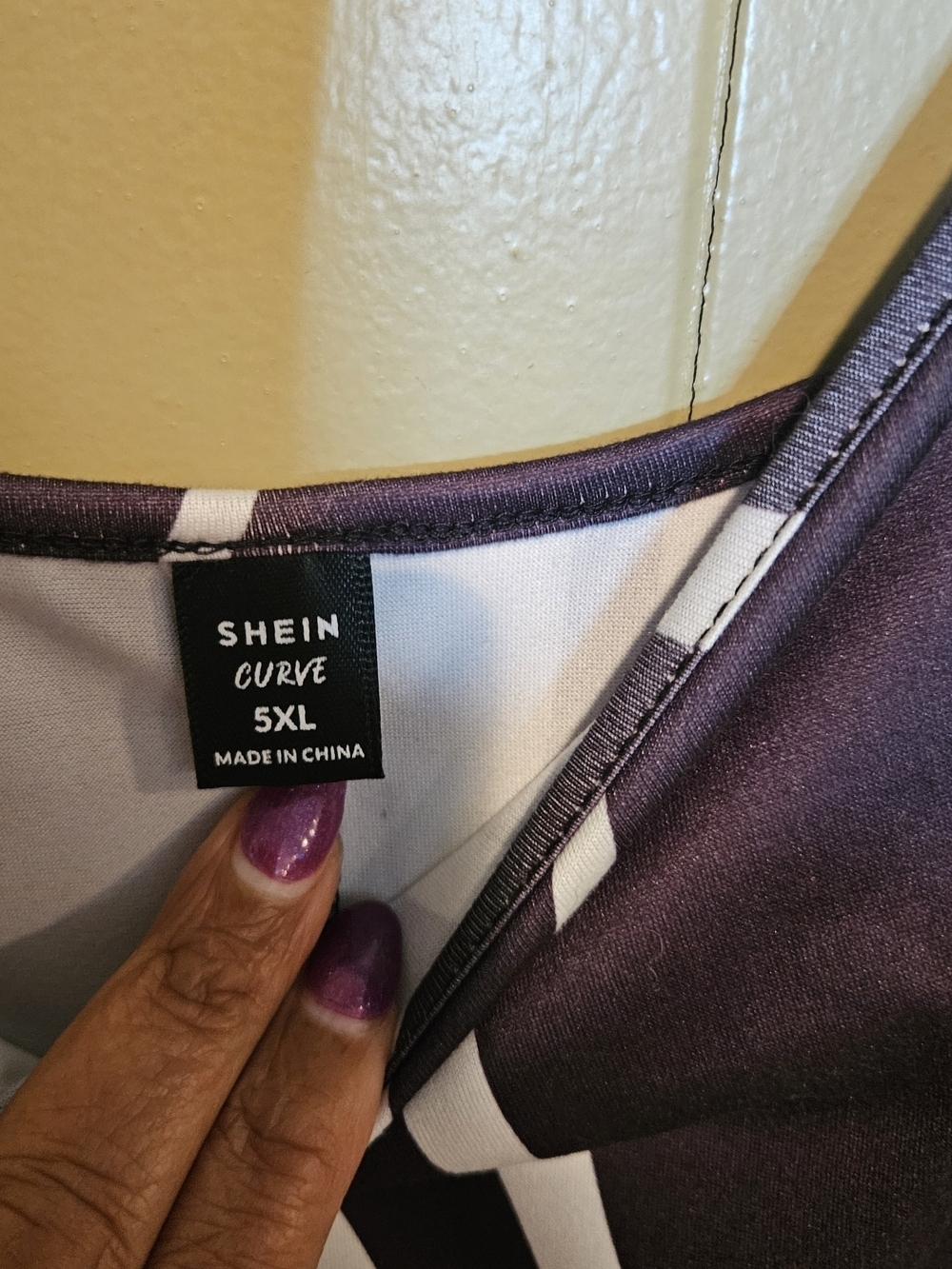 SHEIN Curve 5X Black White Abstract Maxi Dress Plus Size Spaghetti Strap Flowy - Picture 4 of 5